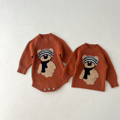 Bear Knitted Romper