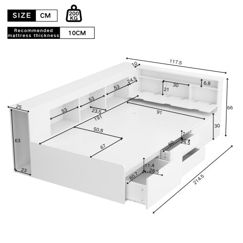 Single Bed White