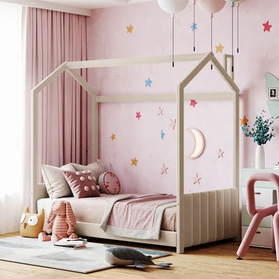 Velvet Twin Bed