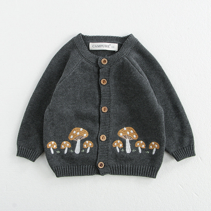 Baby's Long-sleeved Sweater Suspender Romper