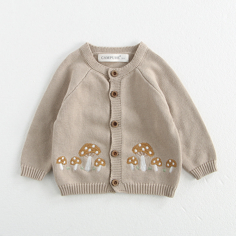 Baby's Long-sleeved Sweater Suspender Romper