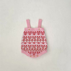 Flower Jacquard Romper